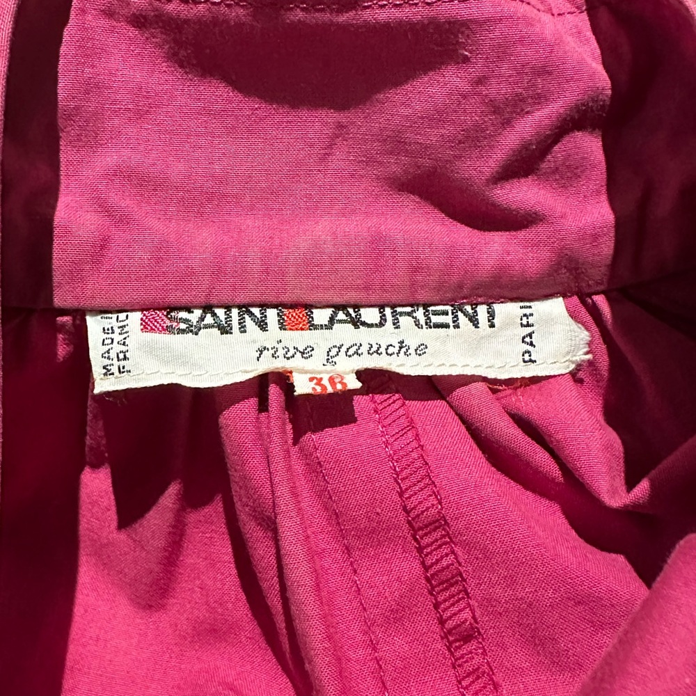 Vintage Yves Saint Laurent Rive Gauche Shirt Dress - Picture 2 of 7